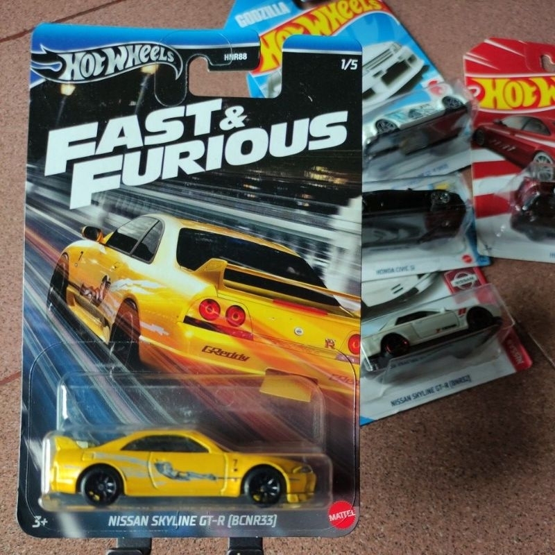 HOT WHEELS FAST FURIOUS NISSAN SKYLINE GT-R (BCNR33)