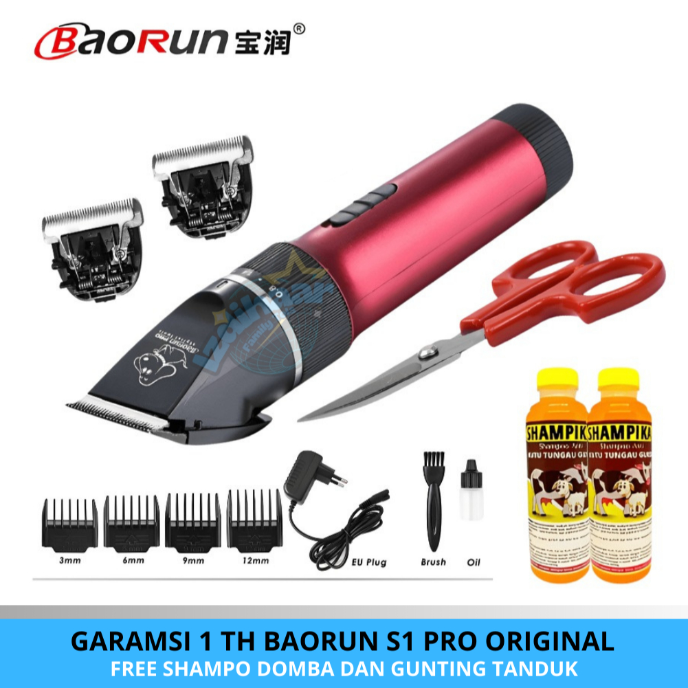 (100%ORIGINAL) BAORUN P6 PRO GARANSI 1 TAHUN | mesin cukur domba - cukur domba baorun p6