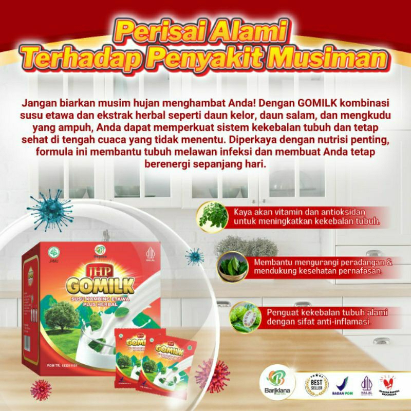 

GOMILK SACHET ORIGINAL – Susu Kambing Etawa Plus Herbal