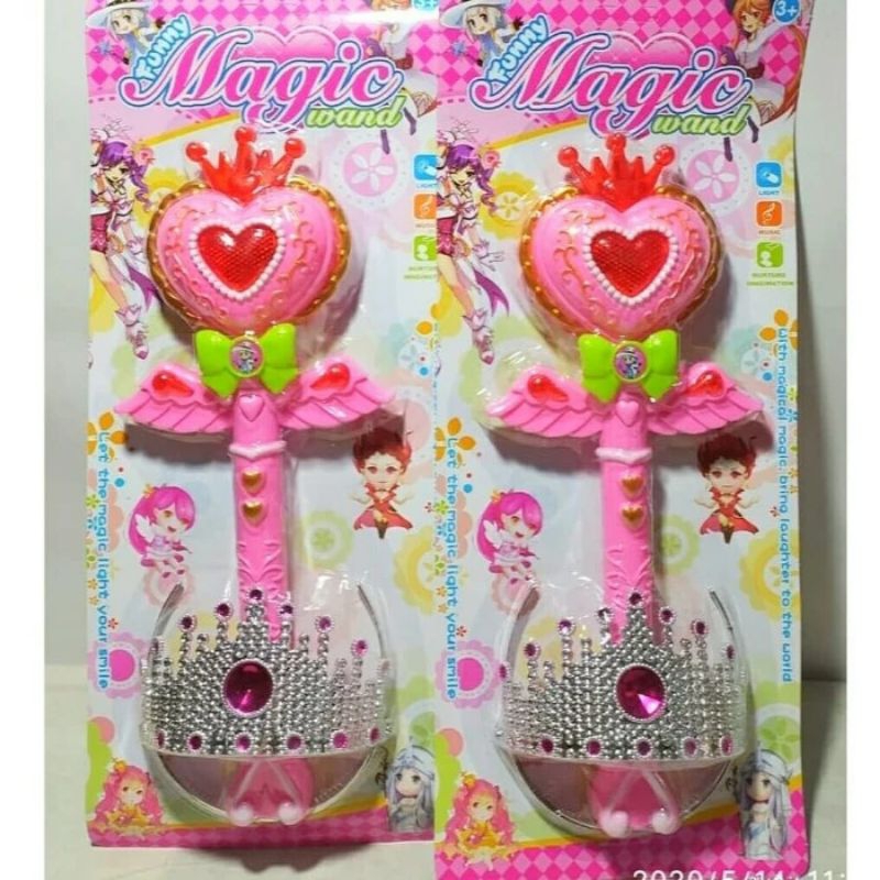 Mainan Anak Magic Wand Tongkat Peri Dan Mahkota