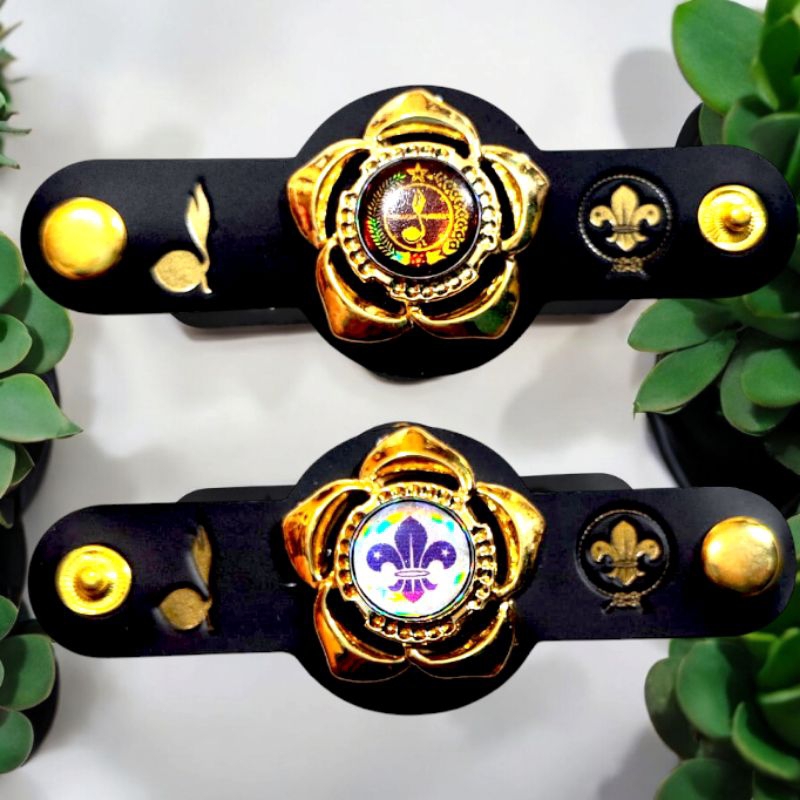 

Ring kacu hasduk pramuka model bunga gold