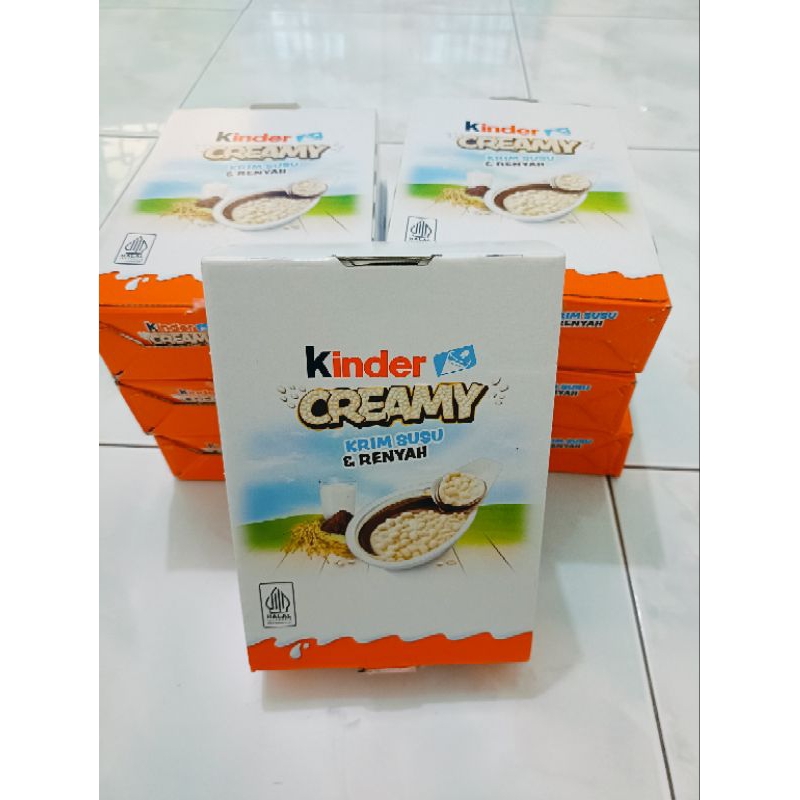 

Kinder creamy kemasan 1 box isi 12pcs @19gr exp 18/11/24 (stok terakhir)