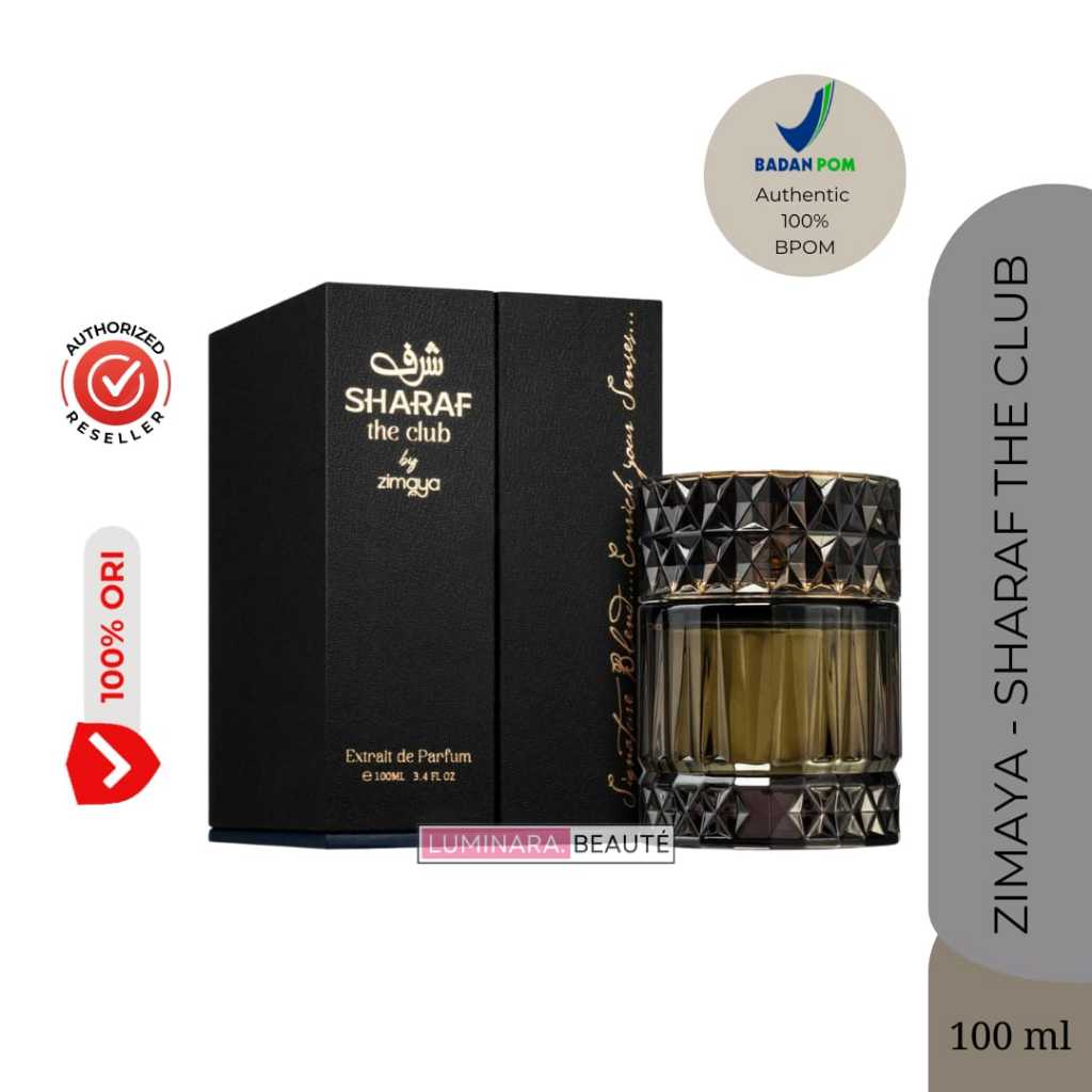 Zimaya Sharaf The Club Extrait De Parfum 100ML  Parfum Pria