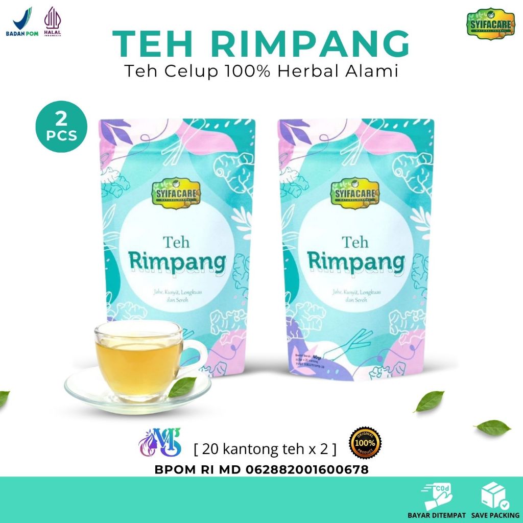 

Paket 2 Bungkus Teh Rimpang Syifacare Original | Teh Rimpang Minuman Pelangsing Diet Herbal BPOM
