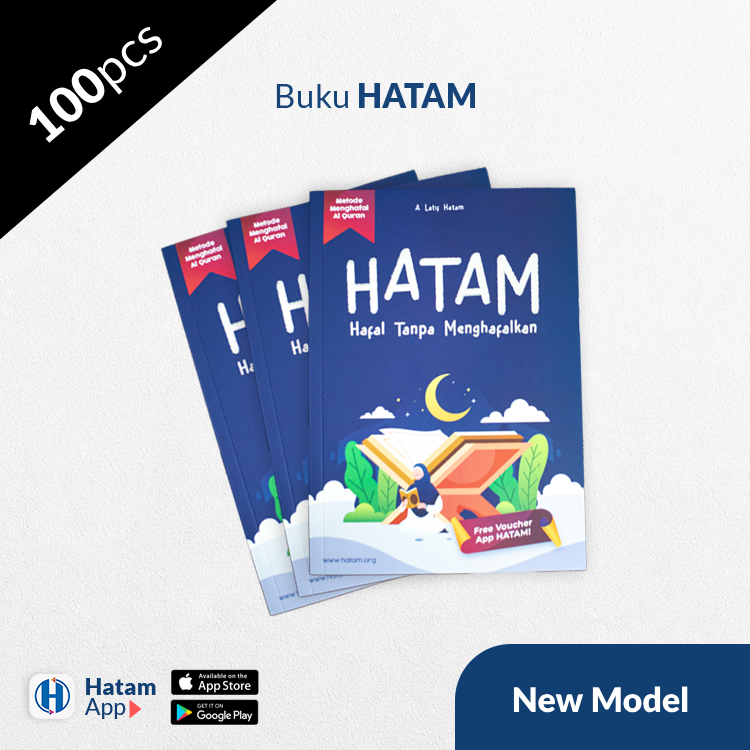 100 pcs Buku HATAM - Hafal Tanpa Menghafalkan - Metode Menghafal AlQuran Untuk Anak dan Dewasa
