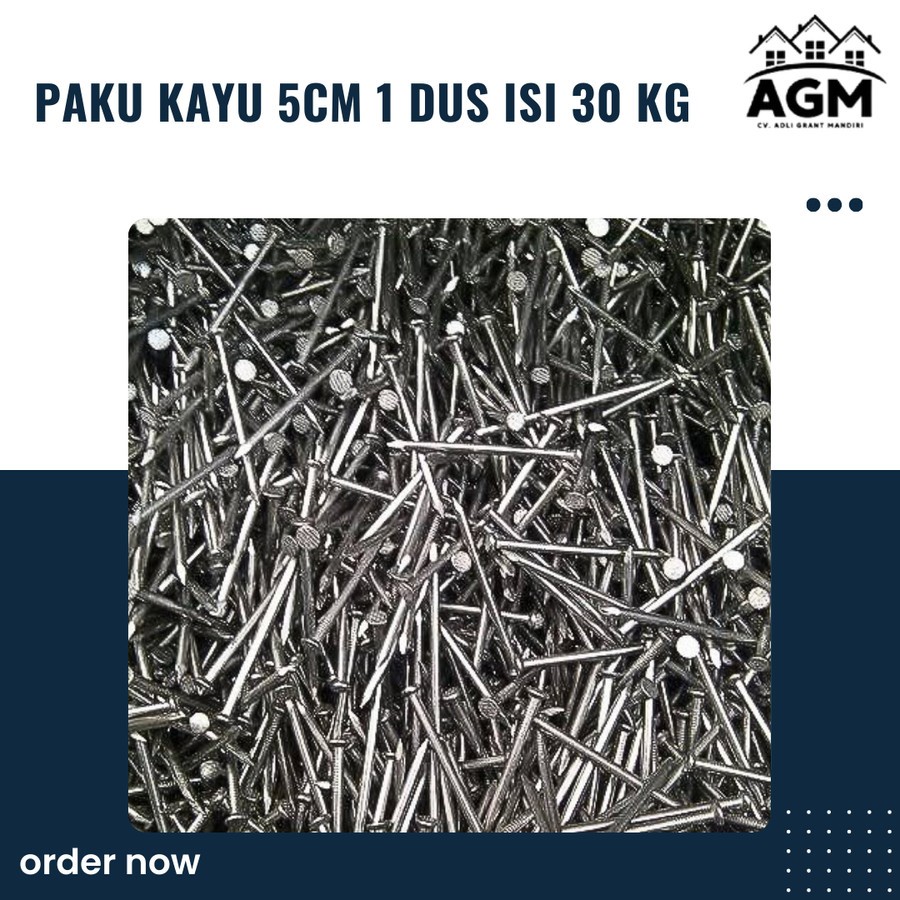 paku kayu 5cm 1 dus isi 30 kg