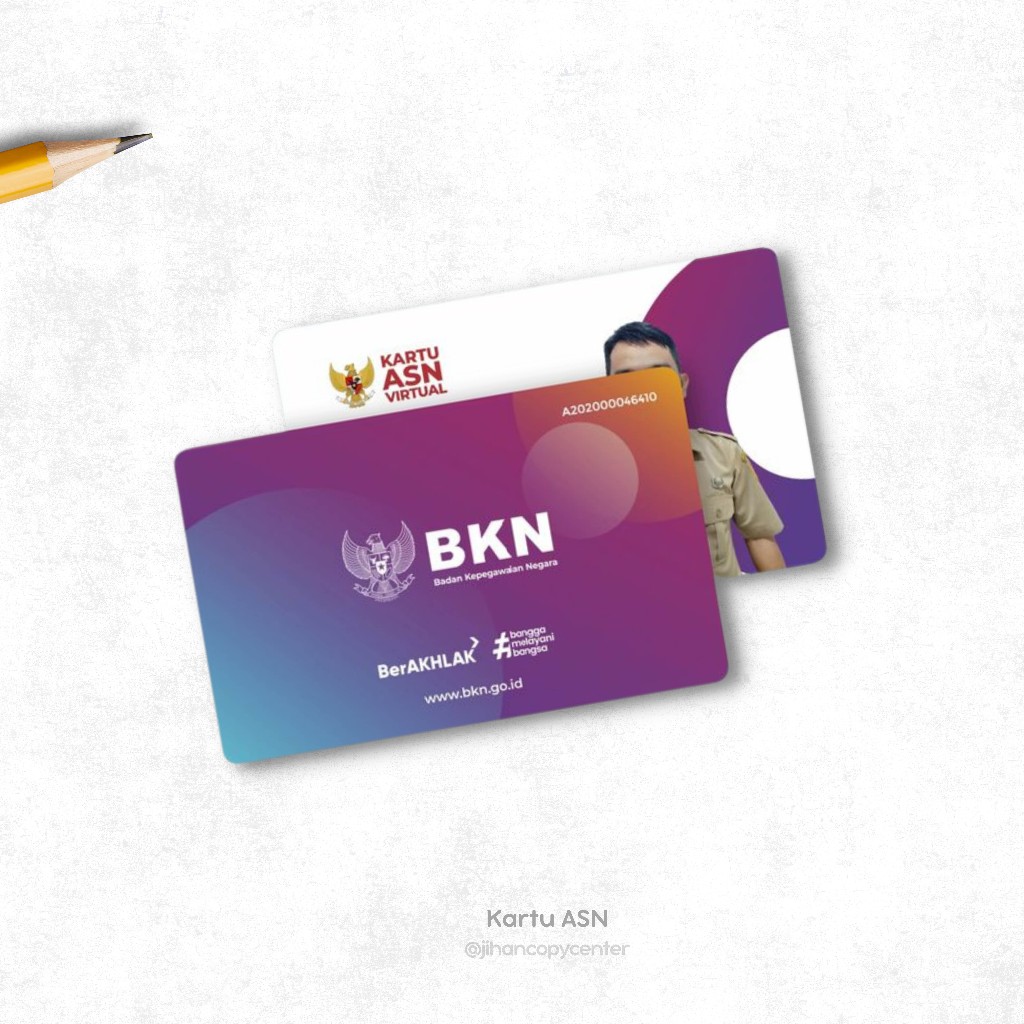 

CETAK KARTU ASN VIRTUAL KARTU BKN