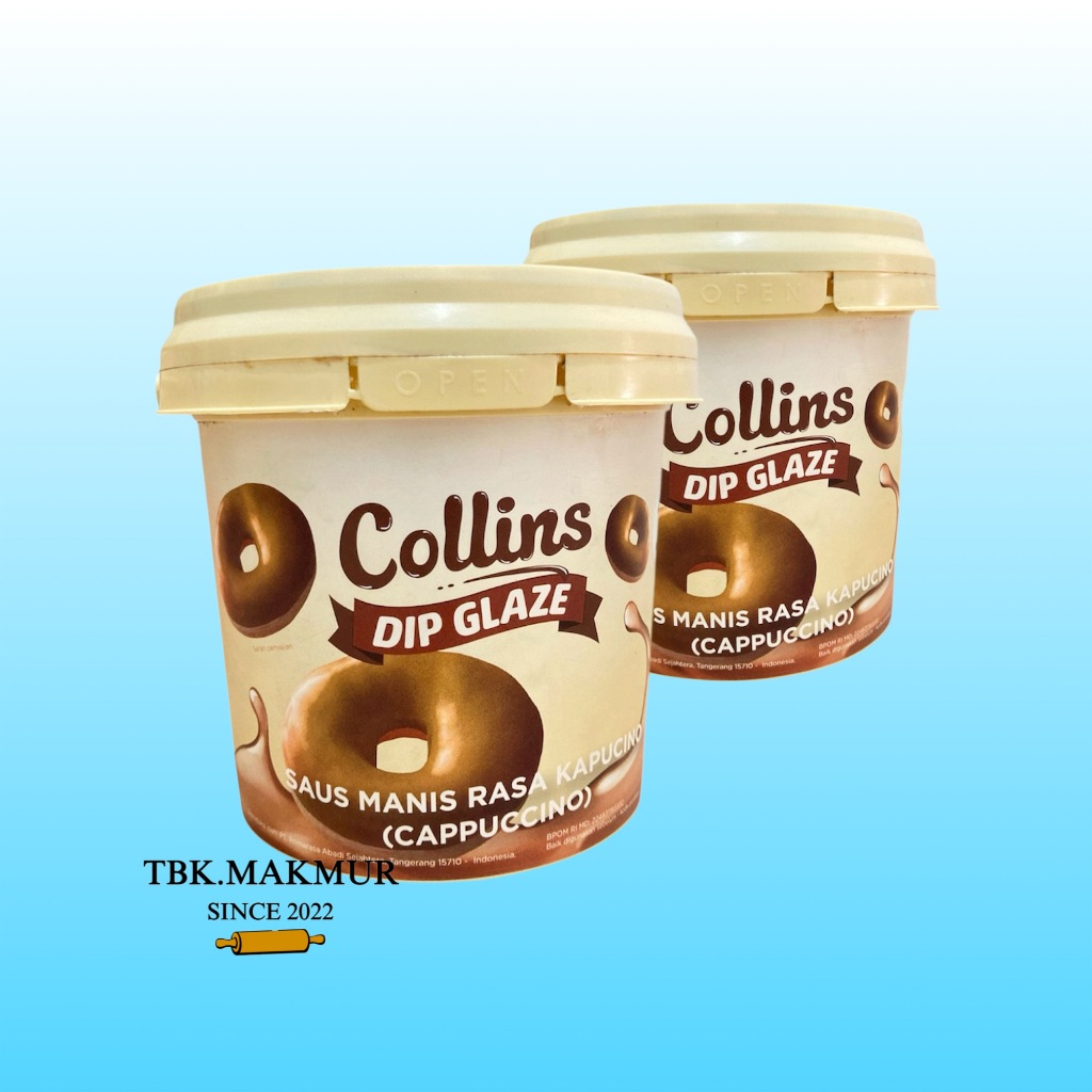 

Collins Dip Glaze Cappucino, strawberry, Tiramisu, Taro 1Kg | Glaze Donat