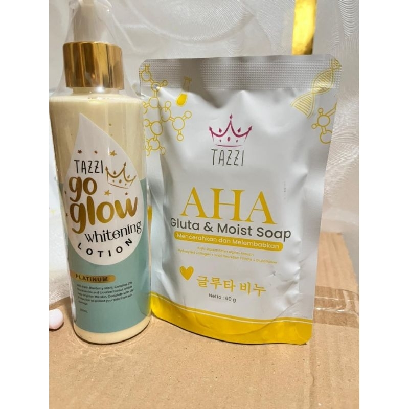 TAZZI || SABUN KUNING TAZZI DAN LOTION GO GLOW