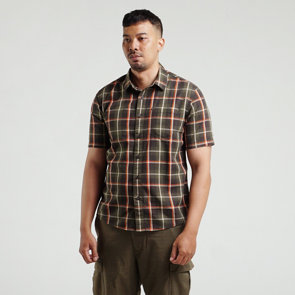 Kemeja Original MGEE - Kemeja Kasual Lengan Pendek Original MGEE Alto CKKR 141 Green
