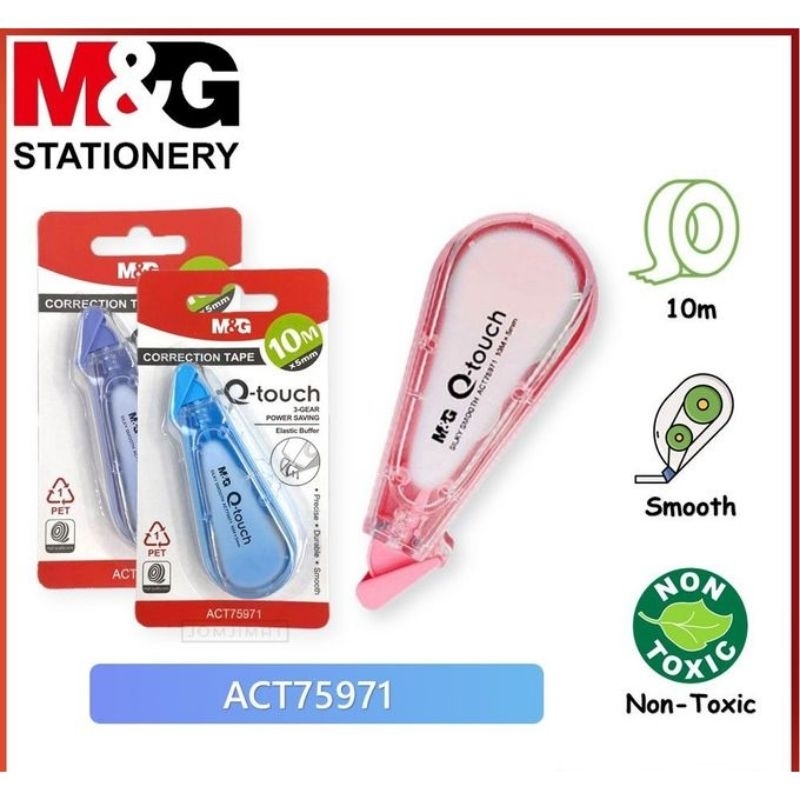 

CORRECTION TAPE ACT75971 M&G 10MX5MM / PITA KOREKSI Q-TOUCH M&G