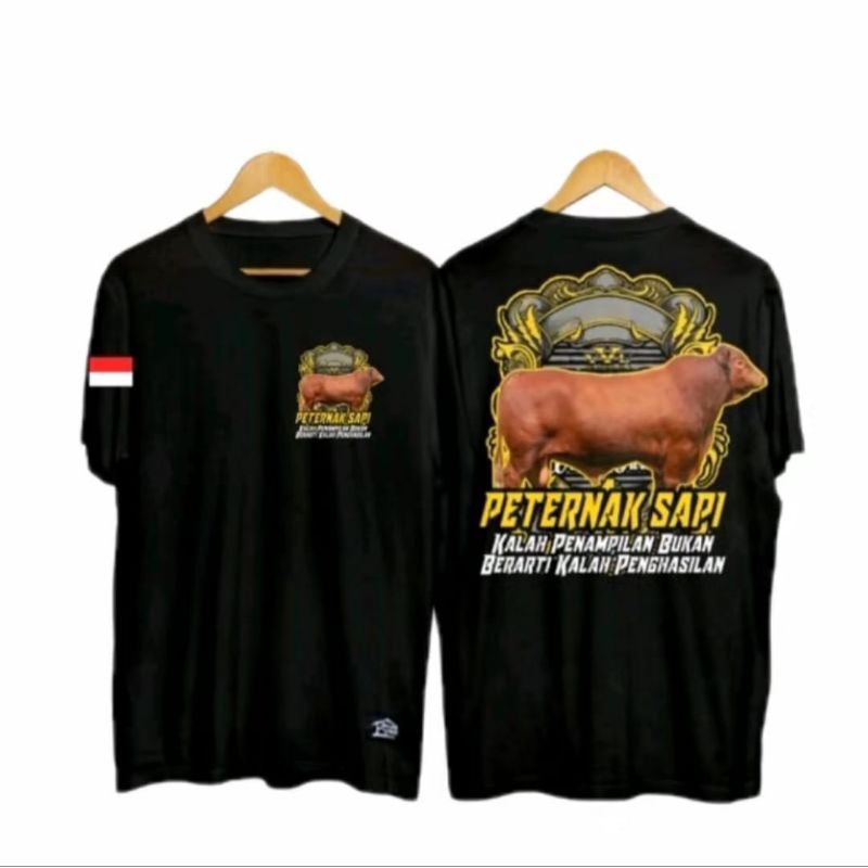 KAOS PETERNAK SAPI INDONESIA MOTIF KUNING