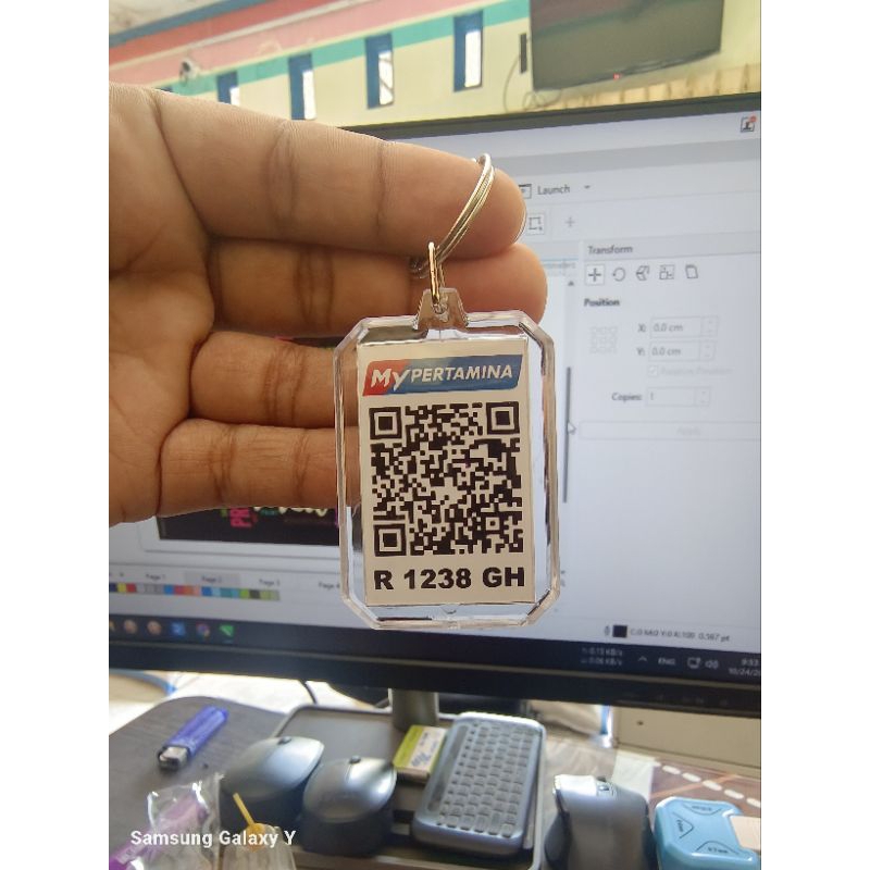 

Barcode ples Cetak model Gantungan kunci