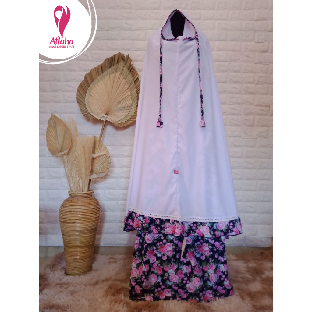 MUKENA MOTIF BUNGA AFLAHA