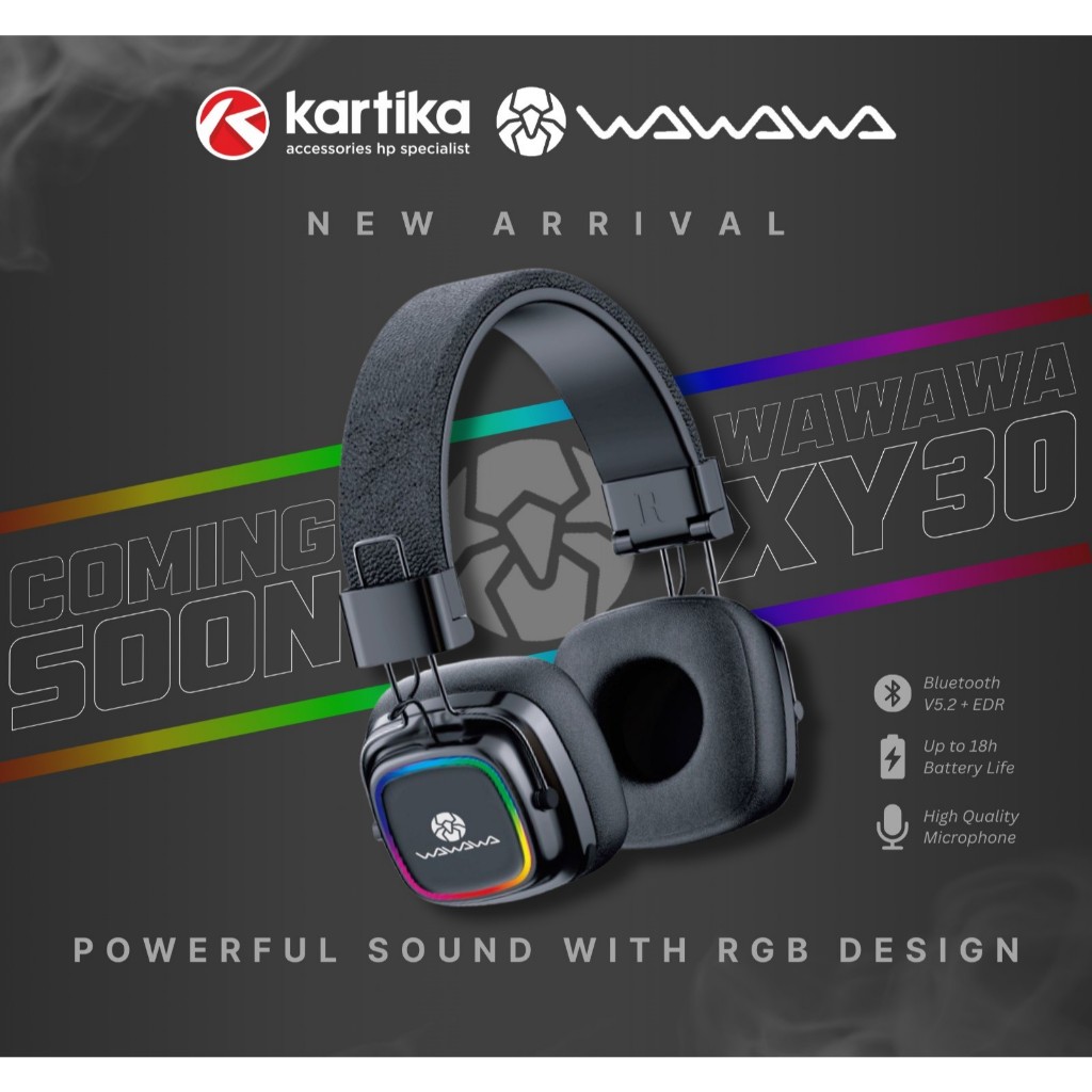 WAWAWA-XY30 HEADPHONE WIRELESS RGB