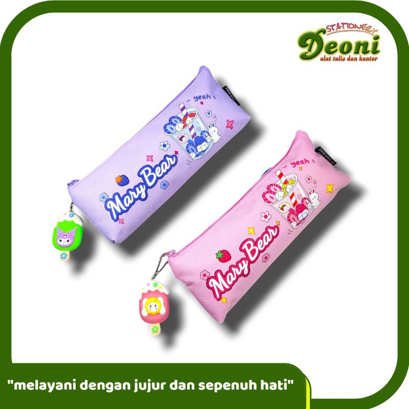 

Mary Bear Kotak Pencil Kain Resleting + Gantungan 2534