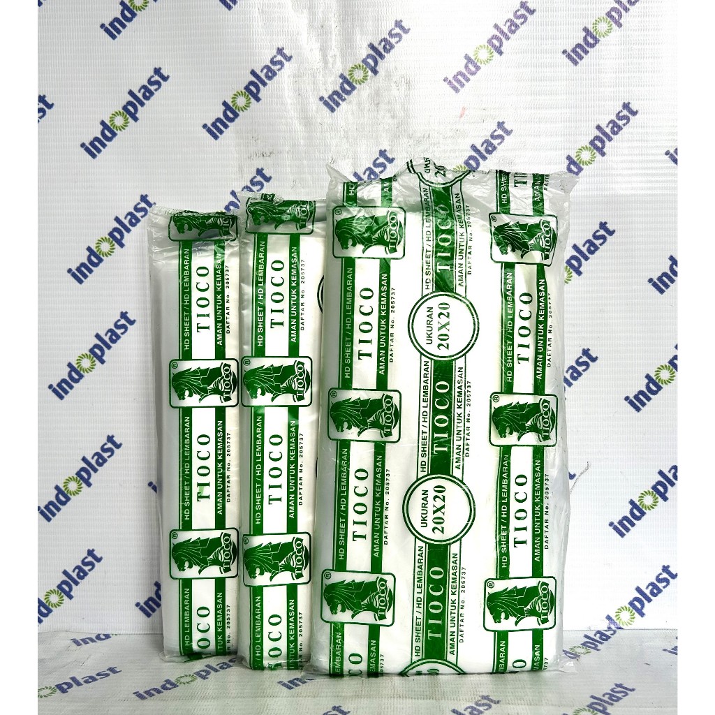 Plastik HD Sheet / Plastik Alas Kertas Nasi Tioco - 20X20