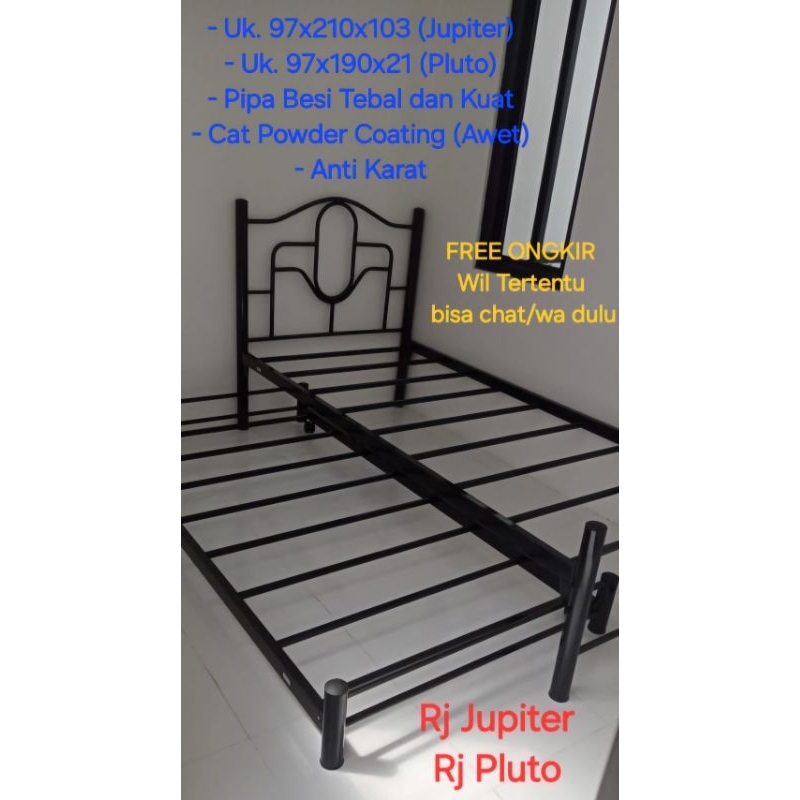 Ranjang Sorong Besi Ranjang 2in1 uk.97x210 Jupiter Pluto