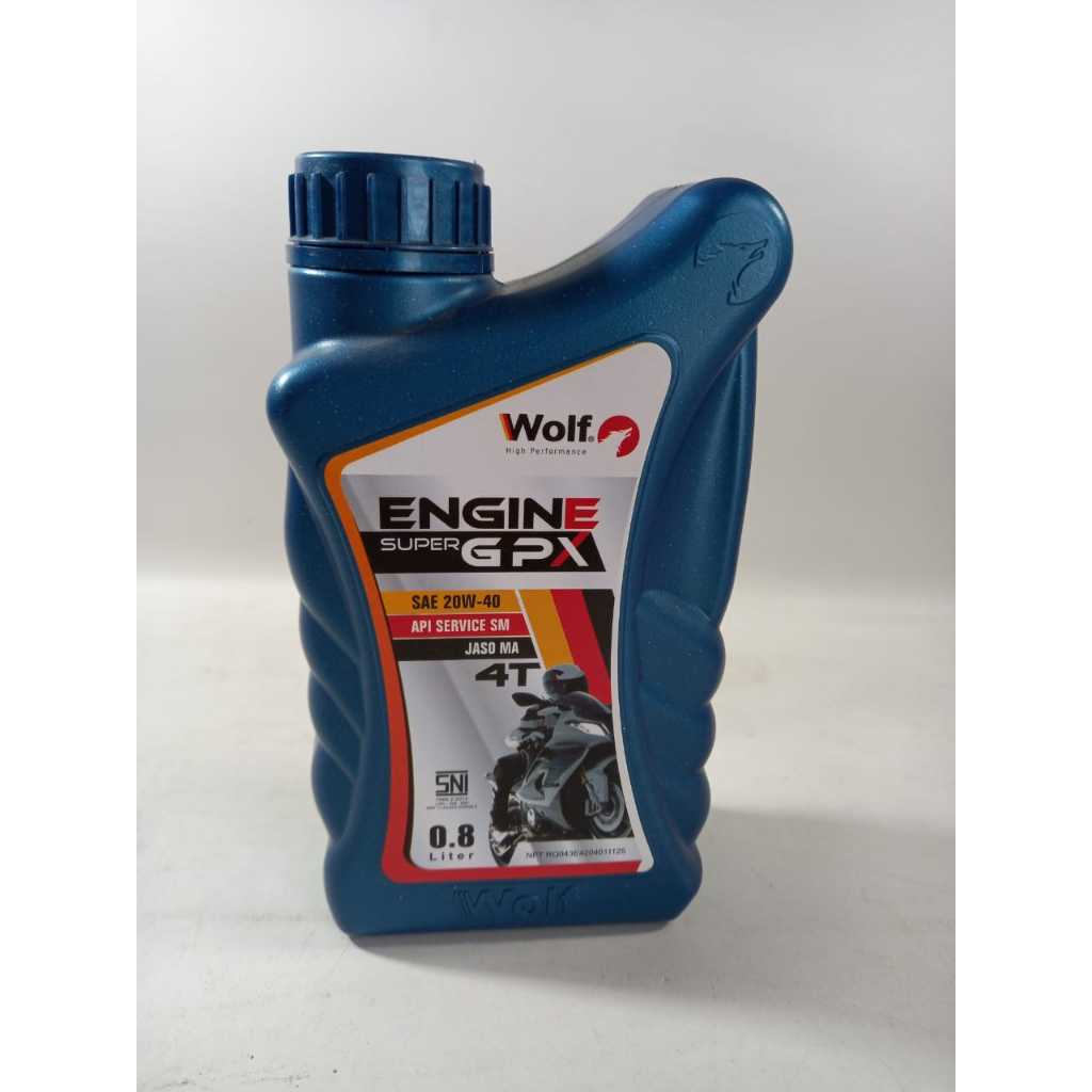 OLI WOLF 4 TAK 0,8 LITER OLI 4TAK WOLF 800ML 20W-40 SUPER GPX WOLF 08L