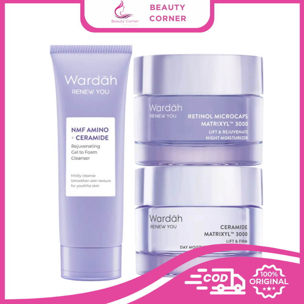[PAKET ISI 3PCS] Wardah Renew You | Day Cream | Night Cream | Facial Wash