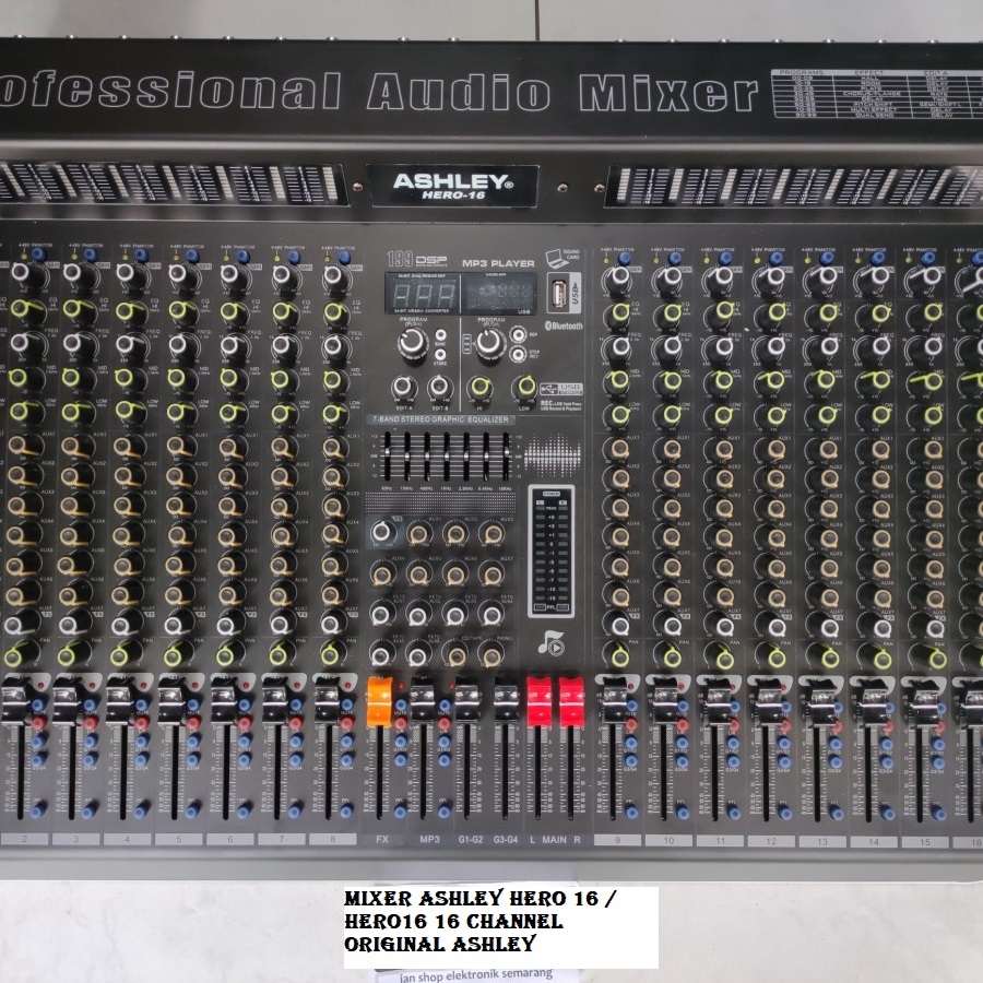 Mixer Ashley HERO 16 / HERO16 16 Channel ORIGINAL ASHLEY