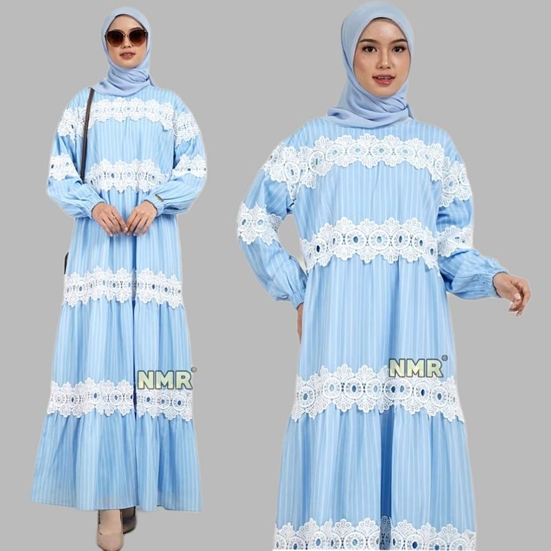 NAMIRA VOL 2686 - GAMIS KATUN SALUR MIX RENDA IMPORT SUDAH LAPIS FURING | BAJU GAMIS WANITA | DRESS 
