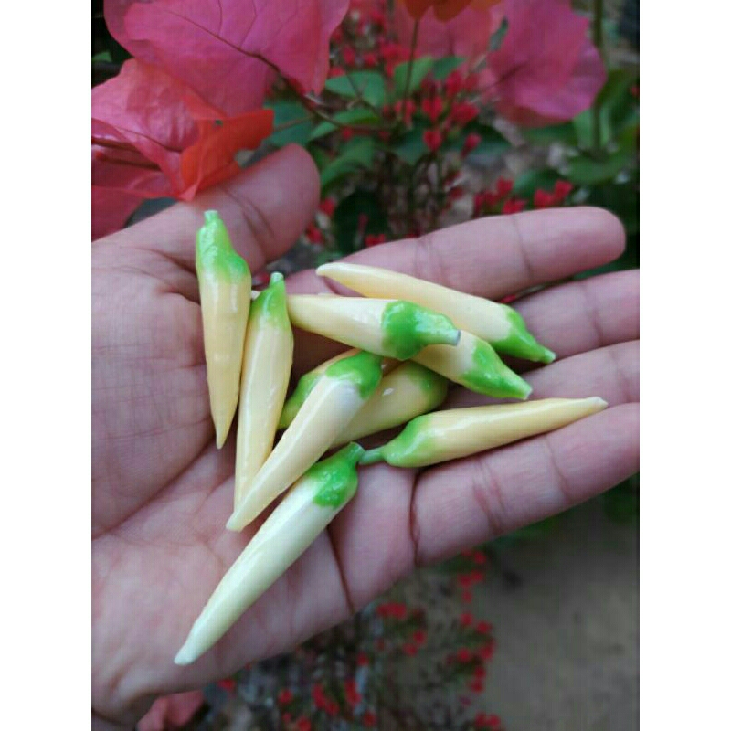 kembang kantil imitasi kuning gading 10pcs