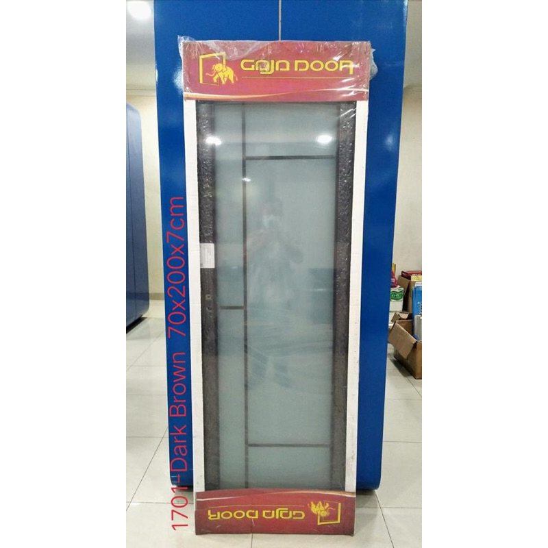 Pintu Kamar Mandi Alumunium Gaja Door 1701 Ukuran (70x200cm) Termasuk Kusen