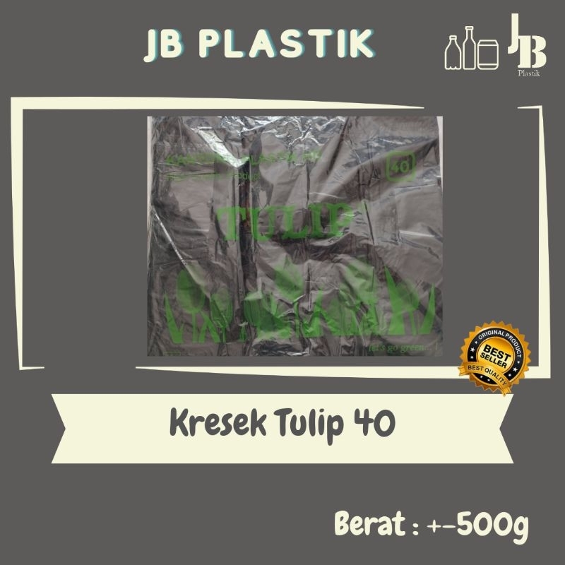 Kantong Kresek HD Tulip Hitam Ukuran 40