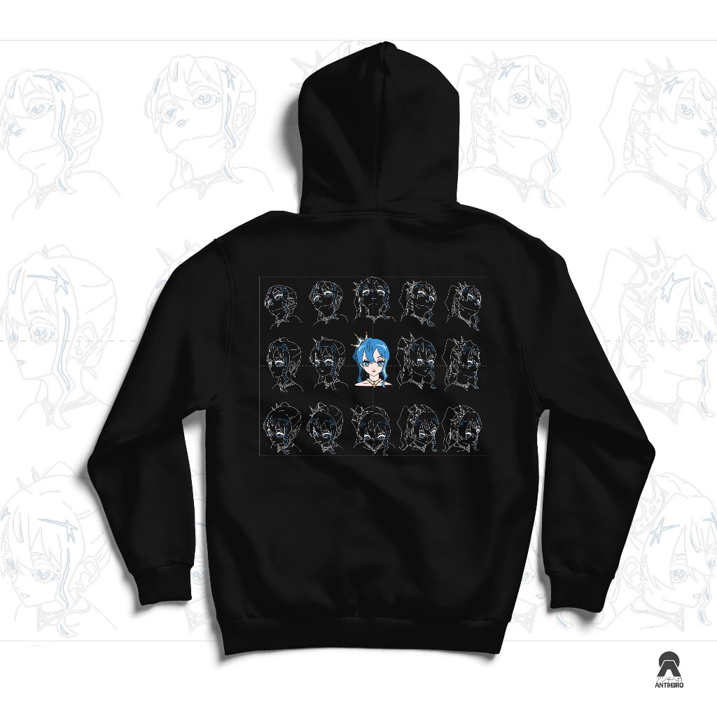 Hoodie BIBBIDIBA HOSHIMACHI SUISEI Hololive Holo JP Vtuber Antihero Cloth