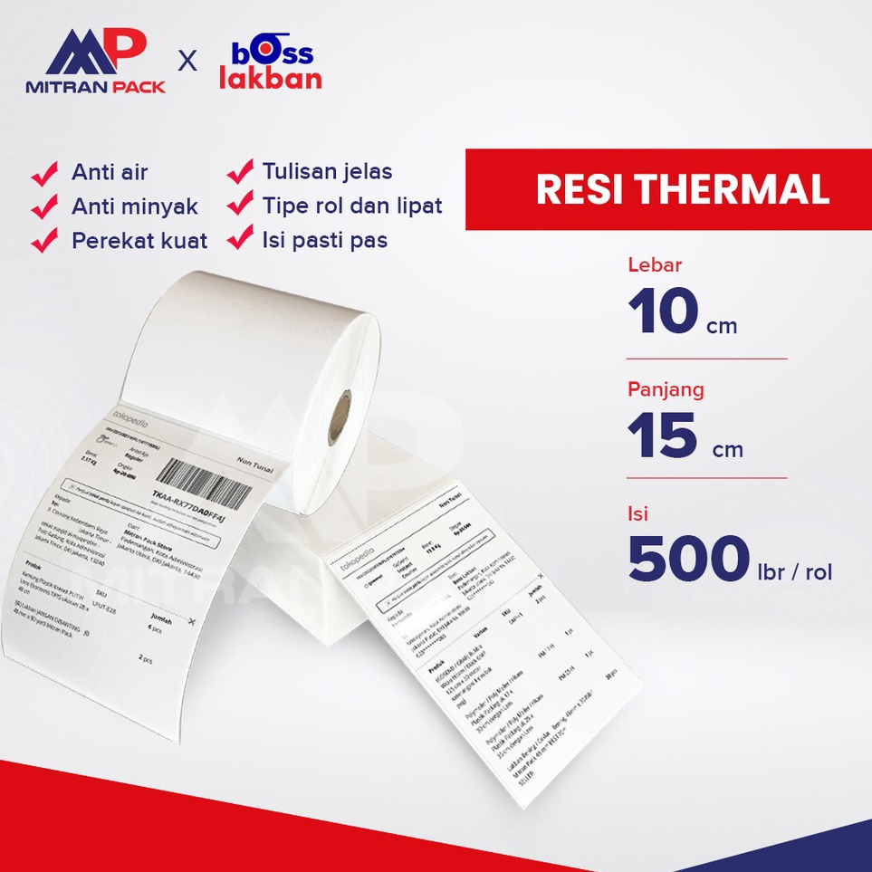 

KODE X32Y Resi Thermal Stiker Thermal Rol