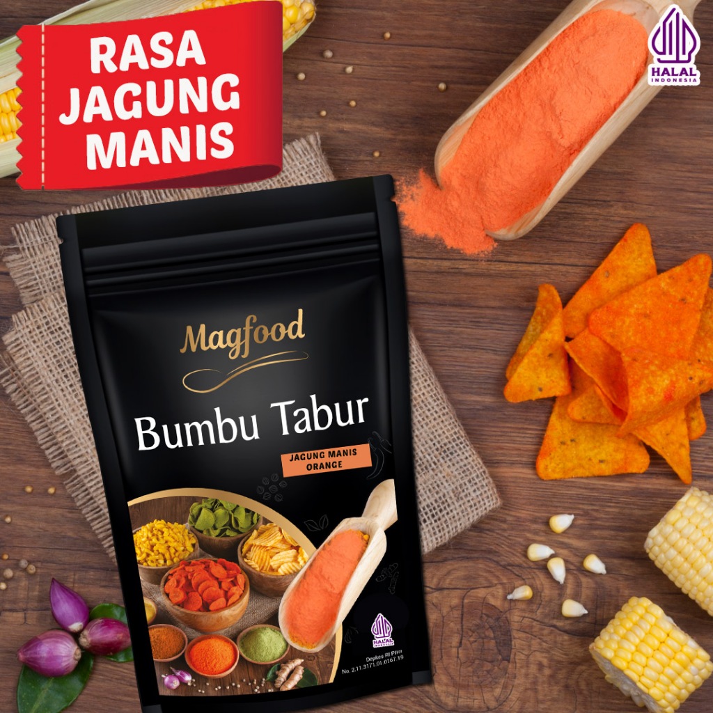 

Magfood Bumbu Tabur Jagung Manis (Orange) 1 Kg