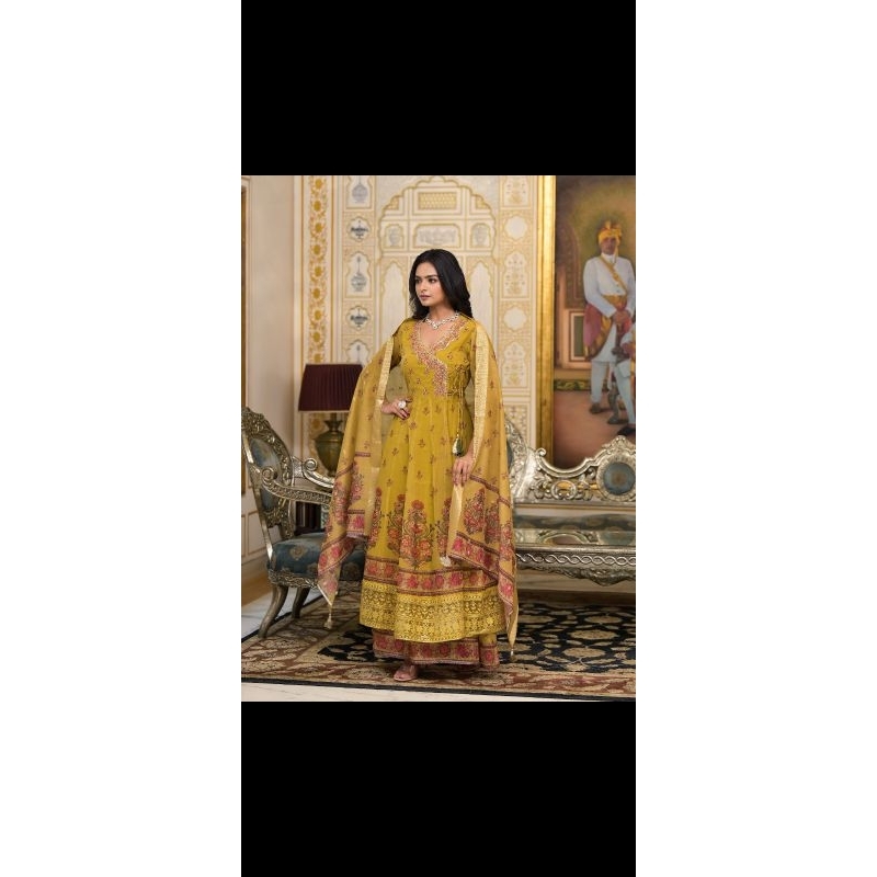 ORI baju India premium set celana slendang