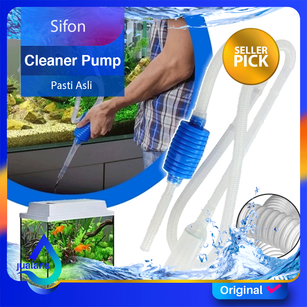 Alat Penguras Aquarium Sifon Penyedot Air Kotoran Aquarium AMARA