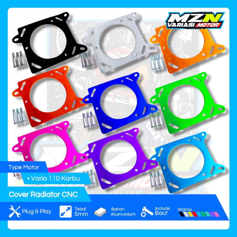 Cover Radiator Vario 110 Karbu Tutup Radiator Vario 110 Karbu CNC