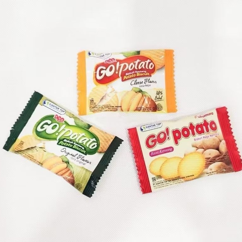 

(PACK) GO POTATO Biskuit Kentang 8gr Isi 20Pcs