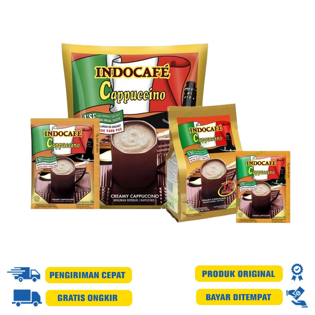 

Indocafe Cappuccino Sachet 50s | 15 Sachets Kopi 25gr