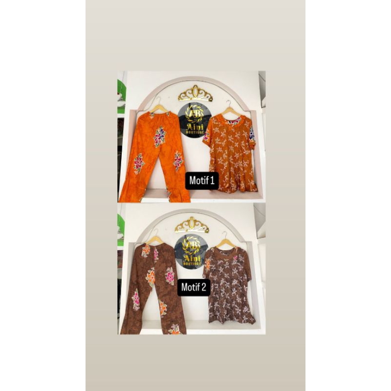 SETELAN BATIK ALVIN ORI UKURAN CP DEWASA