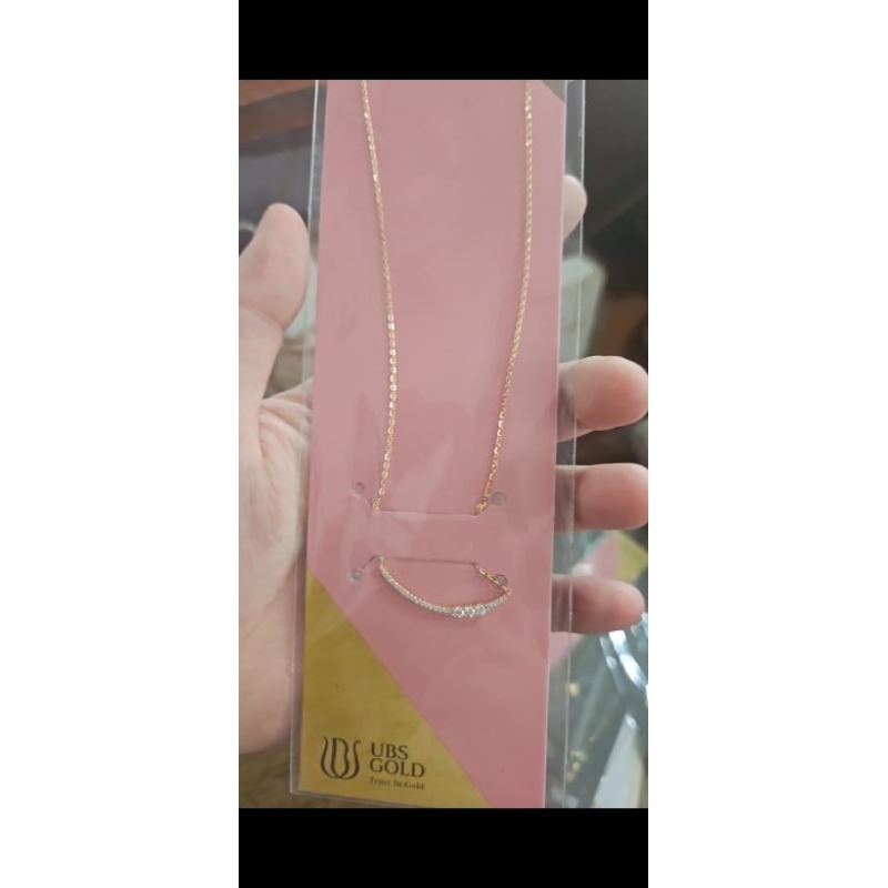 kalung pita jedar double layer 2 susun emas asli unik fashion korea 375 8k