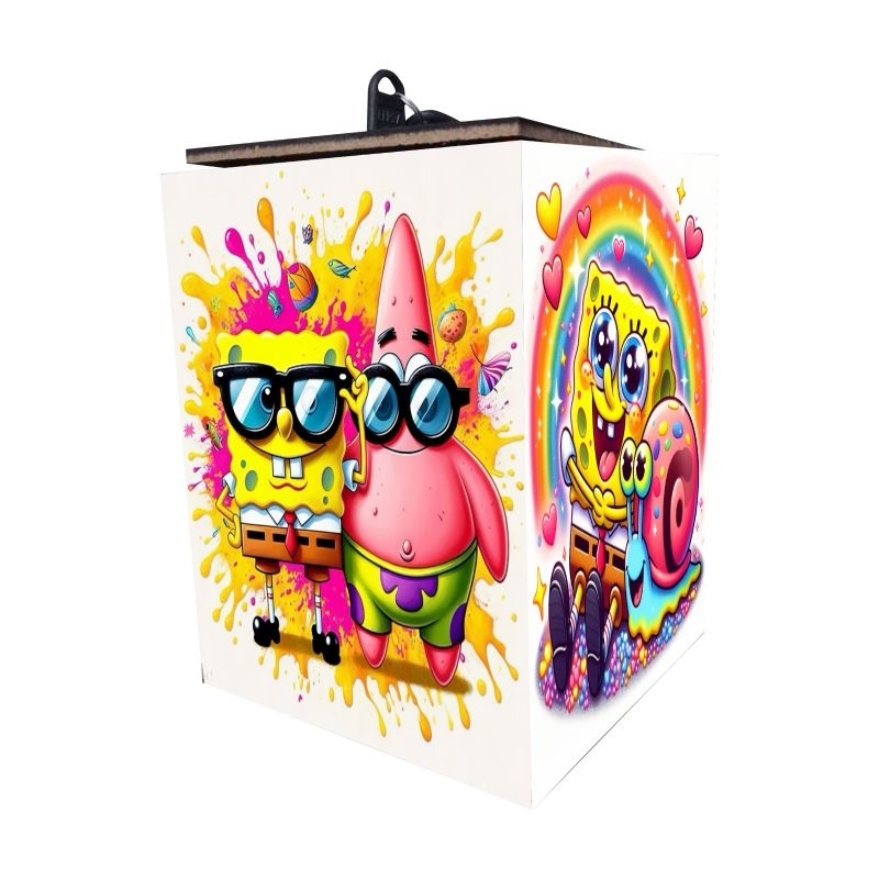 celengan gembok kunci karakter lucu Spongebob pectrik ukuran jumbo celengan anak viral celengan Dora