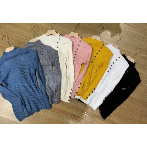 Baju Rajut Import Wanita / Sweater Rajut Wanita / Blouse Rajut Korea