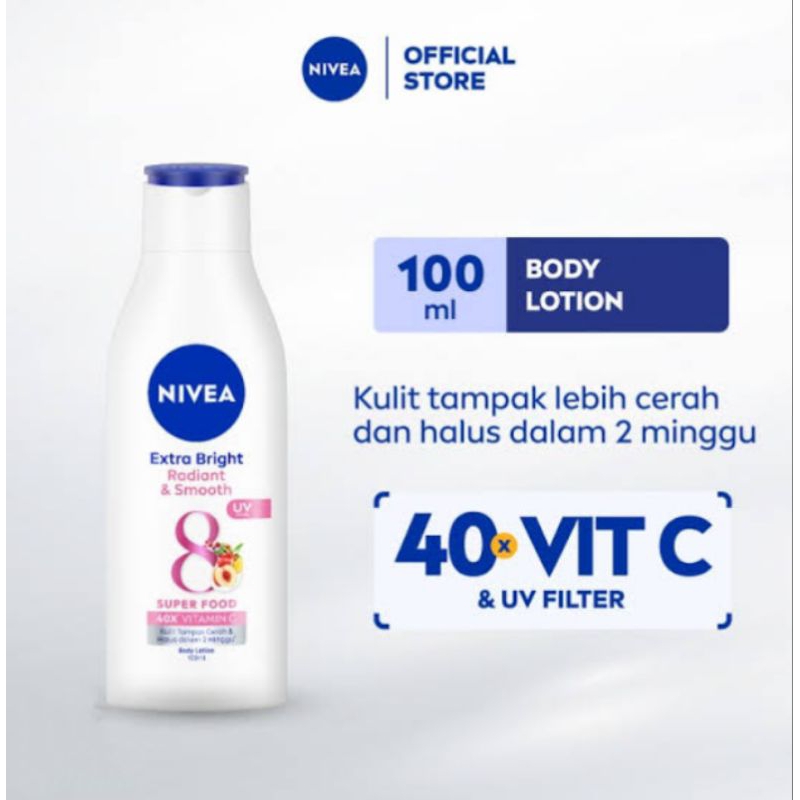 nivea extra bright radian and smoth/handbody nivea/nivea body lotion
