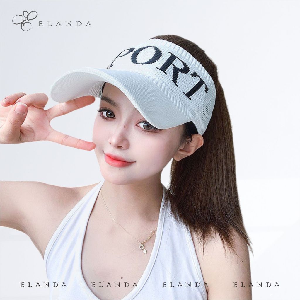 Topi Sport Rajut Wanita Warna Hitam Putih Olahraga Senam Zumba