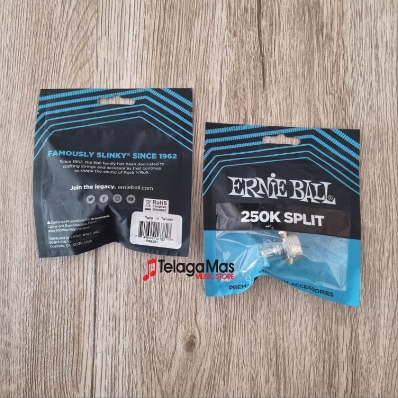 Potensio gitar dan bass ernie ball 250K original