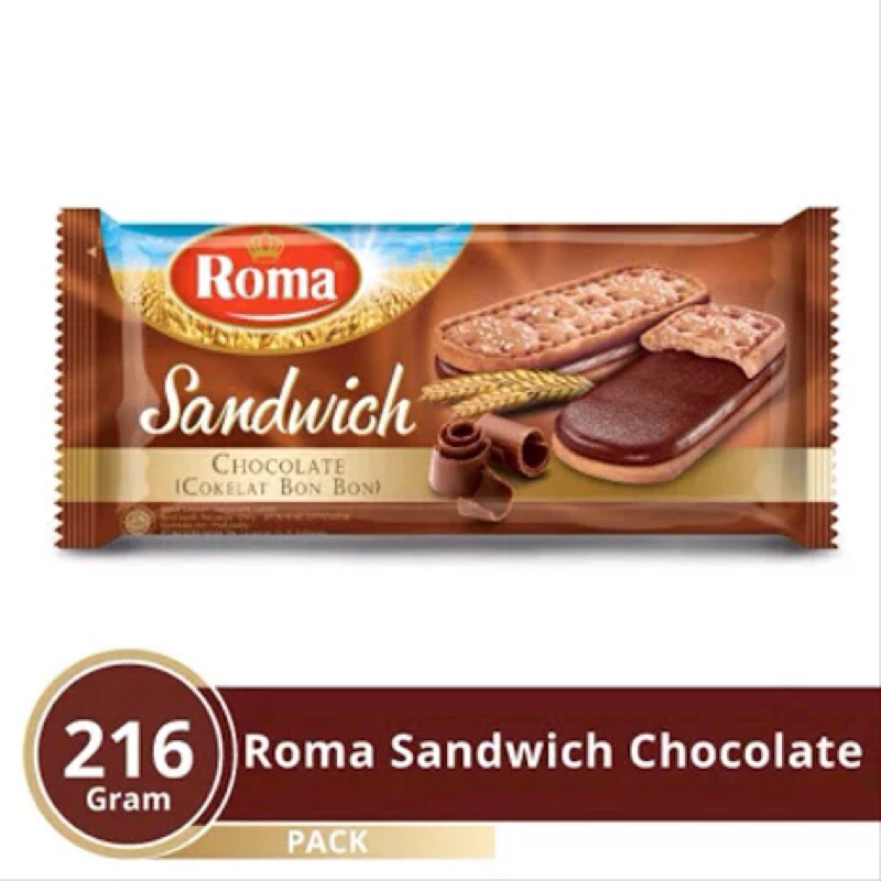 

roma biskuit sandwich chocolate