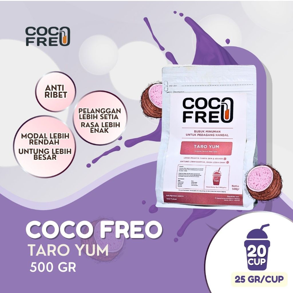 

Bubuk Minuman Taro Yum Powder - Cocofreo