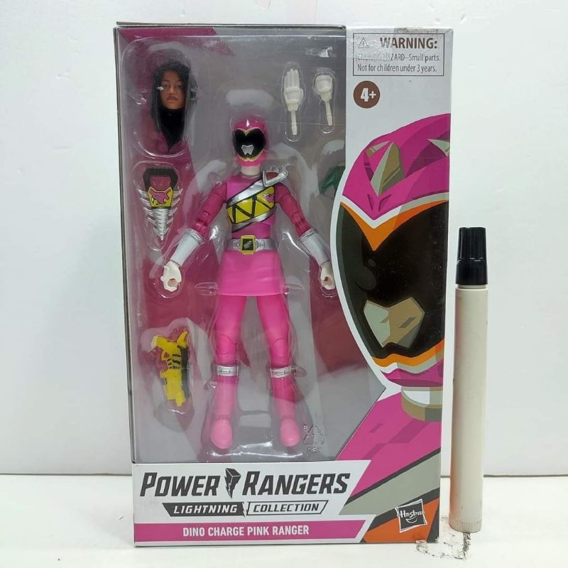 mainan action figure Power Rangers Dino Charge Lightning Collection Pink Ranger hasbro tinggi sekita