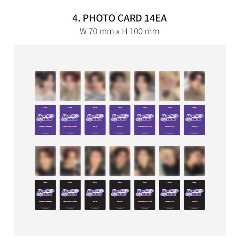 (booked) Pelunasan Sharing Photocard Membership kit Enhypen