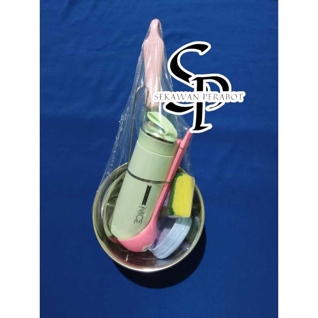 PAKET PANCI SUSU + BOTOL TERMOS + SARINGAN STAINLESS + IRUS SAYUR + TUTUP GELAS PLASTIK + SPOON CUCI