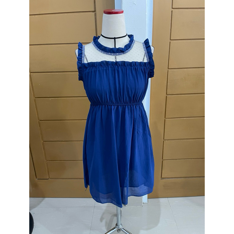 dress biru PRELOVED